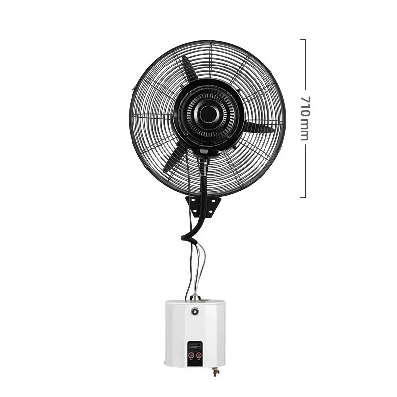 Ac Outdoor Power - 220v ไฟฟ้าติดผนังอุตสาหกรรมสเปรย์พัดลมระบายความร้อนกลางแจ้ง Mist Water Cooling ความชื้น