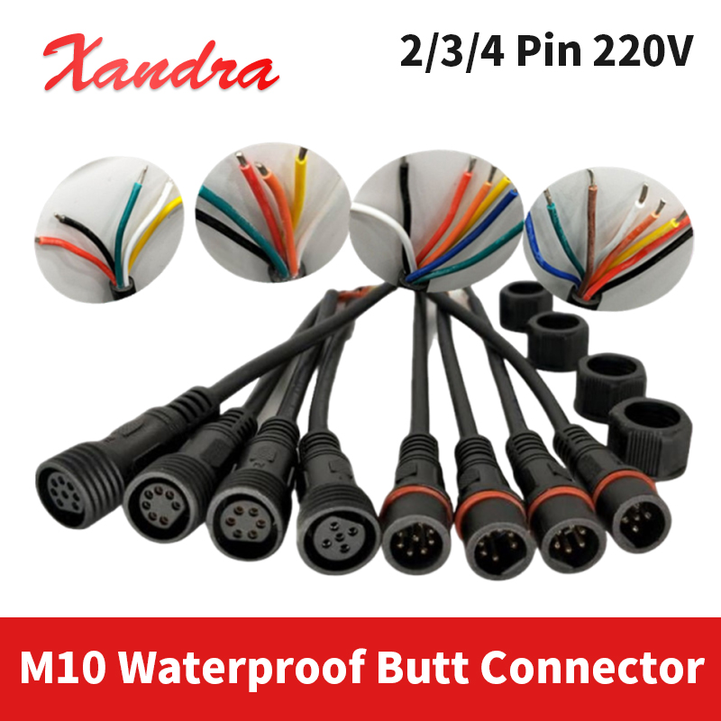 Outdoor Power Strip Weatherproof - ขั้วต่อกันน้ำ M10 แบบ 2 ขา 3