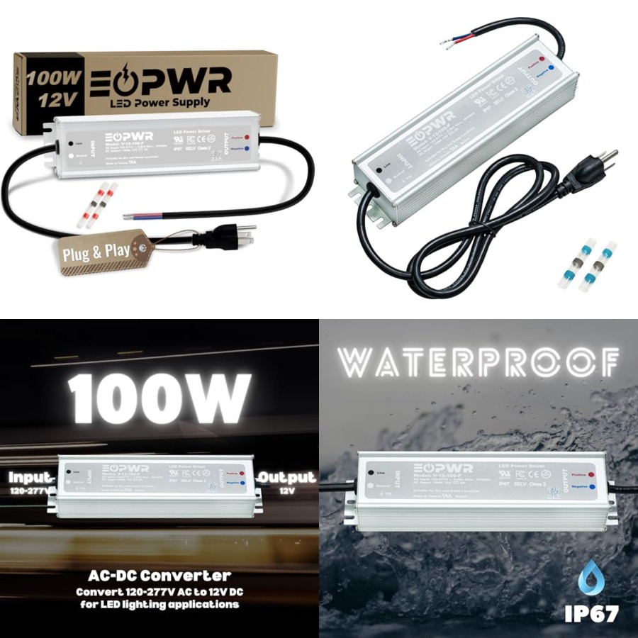 Ac Outdoor Power - ไดร์เวอร์ LED กันน้ำ IP67 แหล่งจ่ายไฟ AC120-277V